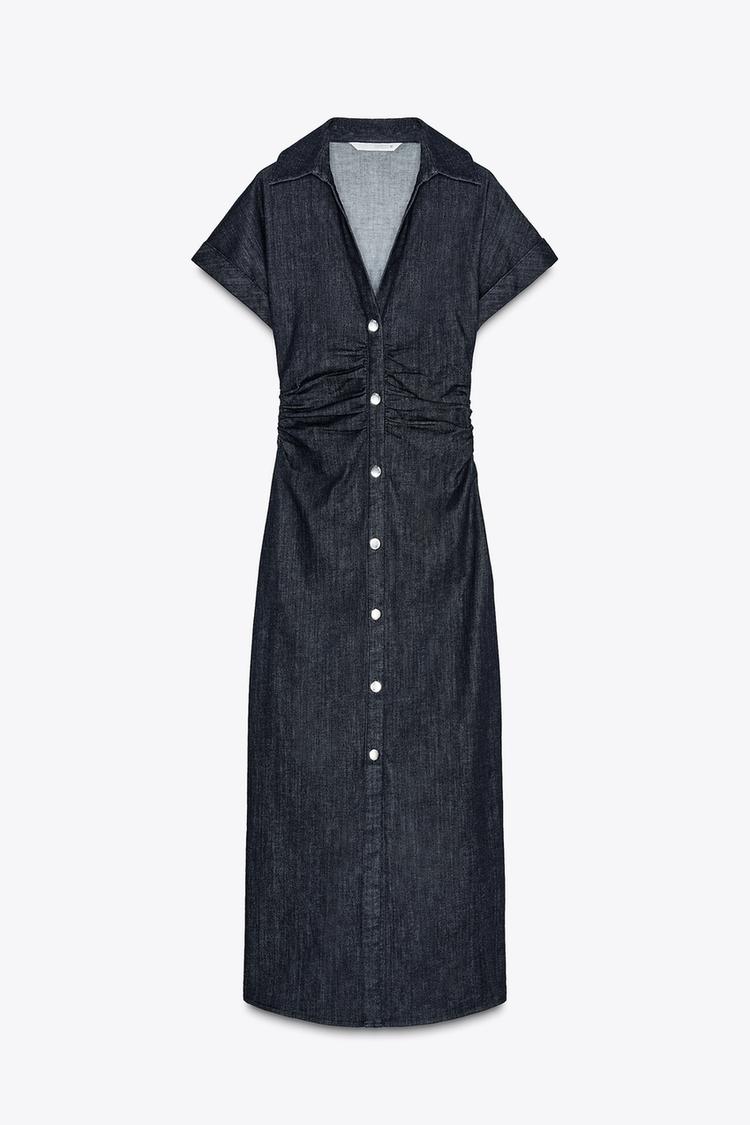 ROBE Z1975 MI-LONGUE EN JEAN