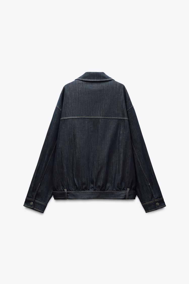 VESTE EN JEAN TRF AVEC CEINTURE