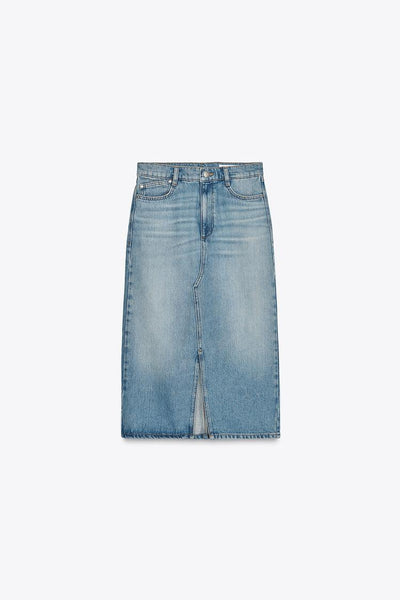JUPE Z1975 MI-LONGUE EN JEAN