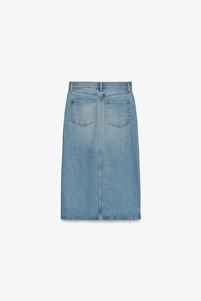 JUPE Z1975 MI-LONGUE EN JEAN