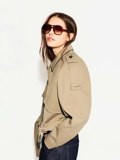 VESTE MI-SAISON EN BEIGE