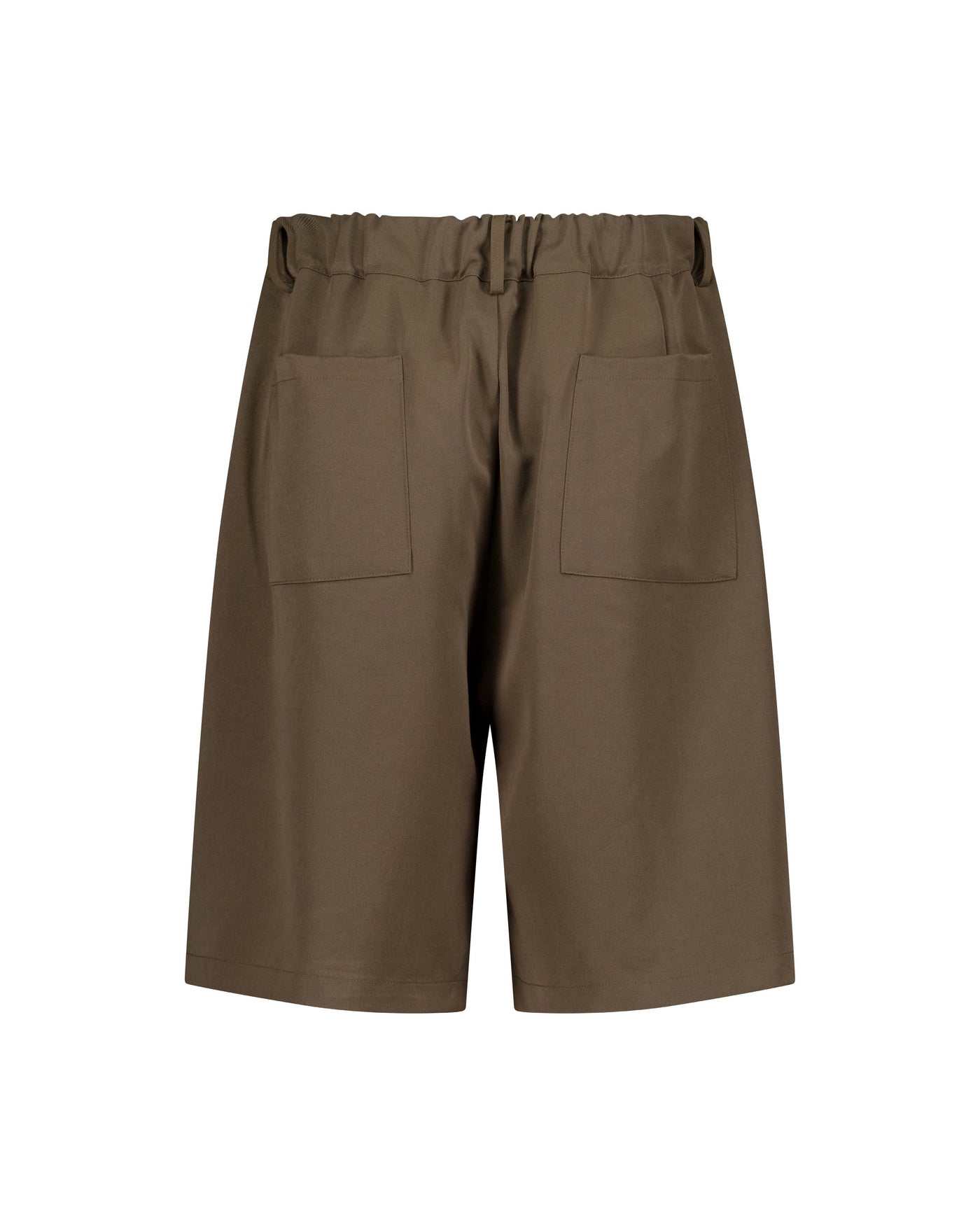SHORT À PINCE - MARRON