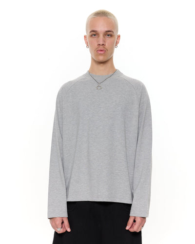T-SHIRT MANCHES LONGUES - GRIS