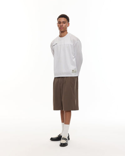SHORT À PINCE - MARRON