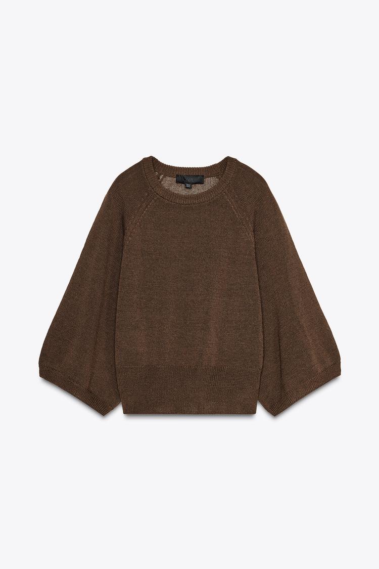 PULL EN MAILLE MANCHE AMPLE
